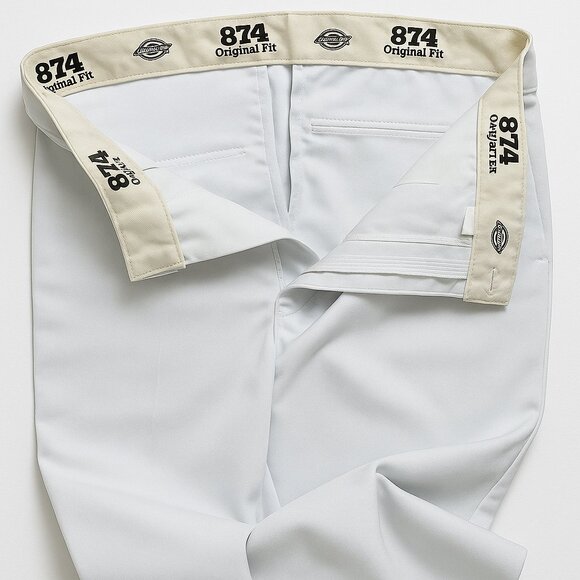 Two pairs of jeans Levi's Light Blue ,Dickies White Pants, and one Red Leggings - Picture 4 of 5